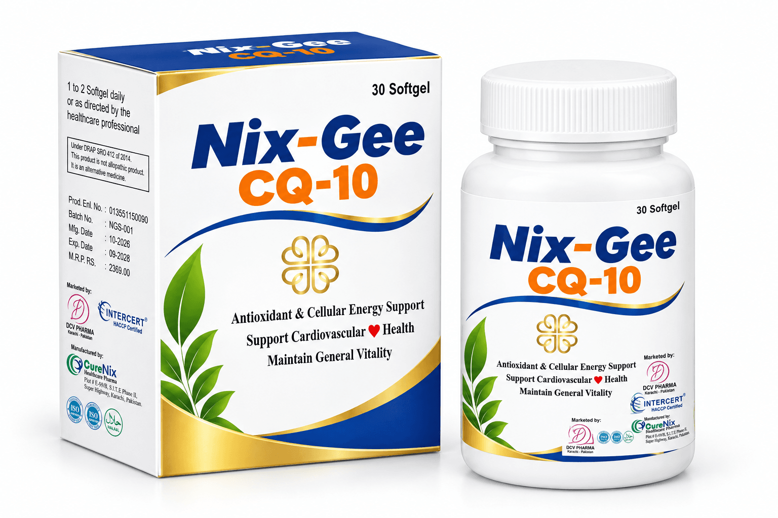 Nix-Gee CQ-10 Softgels